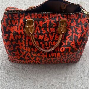 LV Speedy 30 graffiti (orange)